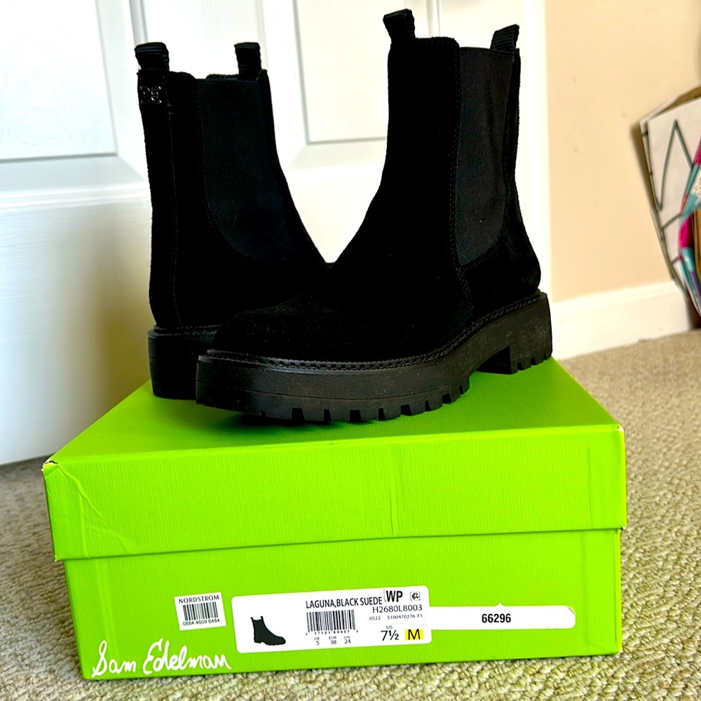 Black Suede Sam Edelman Laguna bootie